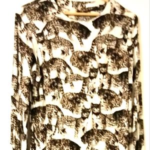 [PRICE DROP!] Long sleeve mini dress with leopard details